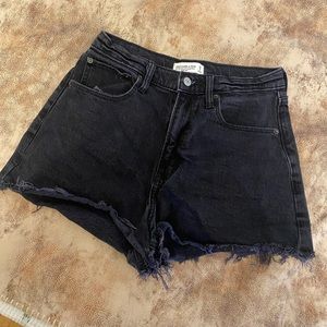 Abercrombie curve love shorts in black